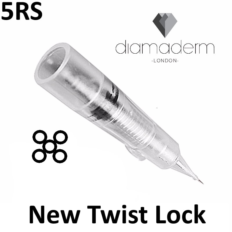 Diamaderm Round Shader Needles Twist 10pc 5RS image 0