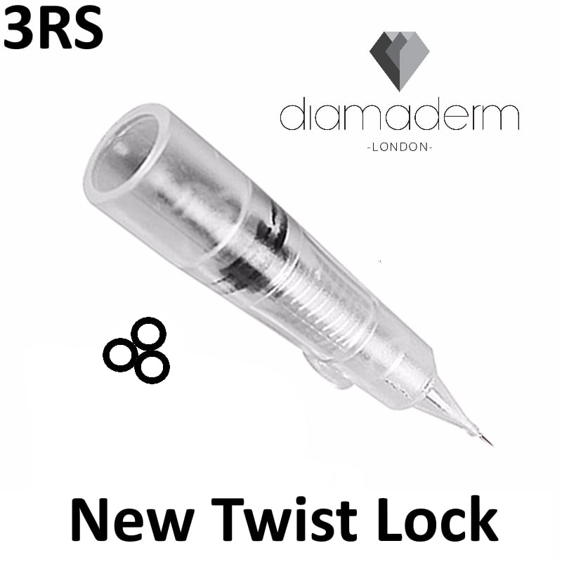 Diamaderm Round Shader Needles Twist 10pc 3RS image 0