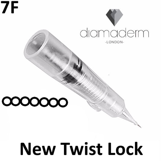 Diamaderm Flat Needles Twist 10pc 7F date Exp training only image 0