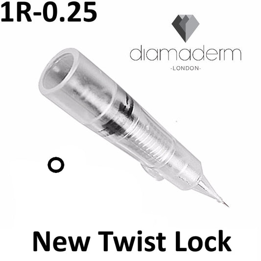 Diamaderm Round Liners Needles Twist 10pc 1R-0.25 image 0