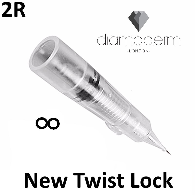 Diamaderm Round Liners Needles Twist 10pc 2R image 0