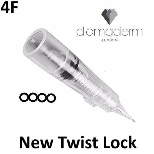 Diamaderm Flat Needles Twist 10pc 4F date Exp training only image 0